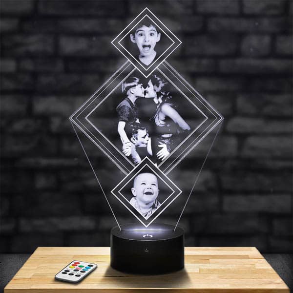 Lampe Personnalisée 3 Losanges