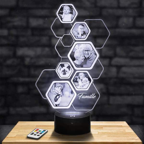 Lampe Personnalisée Nids d’abeilles 6 Photos