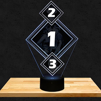 Lampe Personnalisée 3 Losanges