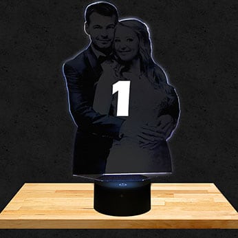 Lampe Personnalisée Découpe des Contours.