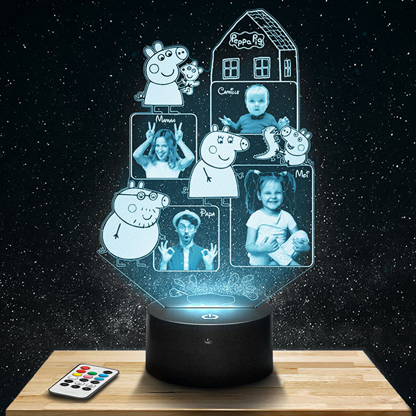 Veilleuse Personnalisée Peppa Pig 4 Photos