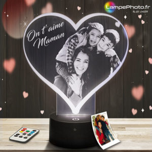 Lampe personnalisée fête des mères