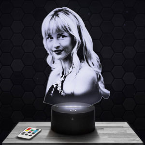 Lampe 3D Angèle avec socle au choix !