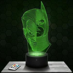 Lampe 3D Batman/Joker avec socle au choix !