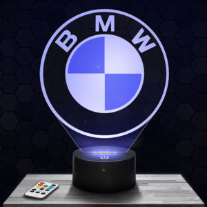 Lampe 3D Logo BMW avec socle au choix !