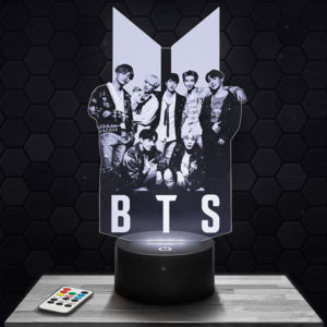 Lampe 3D BTS avec socle au choix !