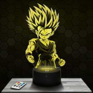 Lampe 3D Dragon Ball Z - Sangohan avec socle au choix !