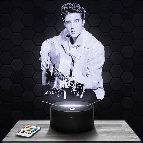 lampe-3d-elvis-presley Lampe 3D Elvis Presley avec socle au choix !