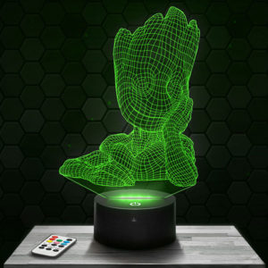 Lampe 3D Groot avec socle au choix !