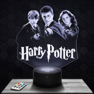 Lampe 3D Harry Potter avec socle au choix !