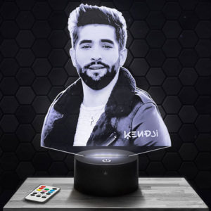 Lampe 3D Kendji Girac avec socle au choix !