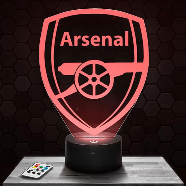 lampe-3d-logo-arsenal Lampe 3D Logo Arsenal avec socle au choix !