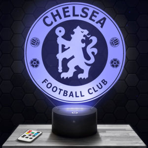 Lampe 3D Logo Chelsea avec socle au choix !