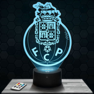 Lampe 3D Logo FC Porto avec socle au choix !