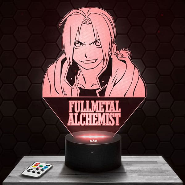 lampe-3d-logo-full-metal-alchimist-ed Lampe 3D Logo Full Metal Alchimist Ed avec socle au choix !
