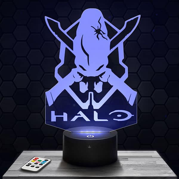 lampe-3d-logo-halo-arbiter Lampe 3D Logo Halo Arbiter avec socle au choix !