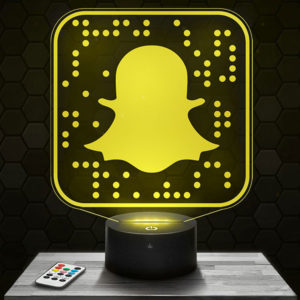 Lampe 3D Snapchat avec socle au choix !