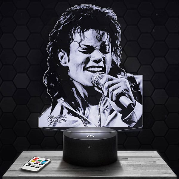 lampe-3d-michael-jackson Lampe 3D Michael Jackson avec socle au choix !