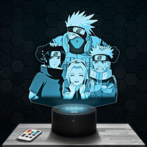 Lampe 3D Naruto - Kakashi avec socle au choix !