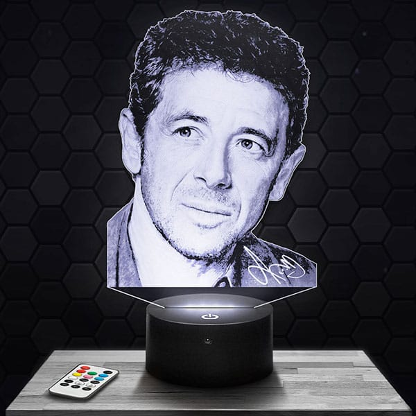 lampe-3d-patrick-bruel Lampe 3D Patrick Bruel avec socle au choix !