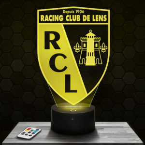 Lampe 3D Logo RCL Lens avec socle au choix !