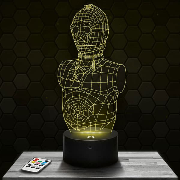 lampe-3d-star-wars-c3po-6po Lampe 3D Star Wars C3PO/6PO avec socle au choix !
