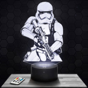 Lampe 3D Star Wars - Storm Trooper avec socle au choix !