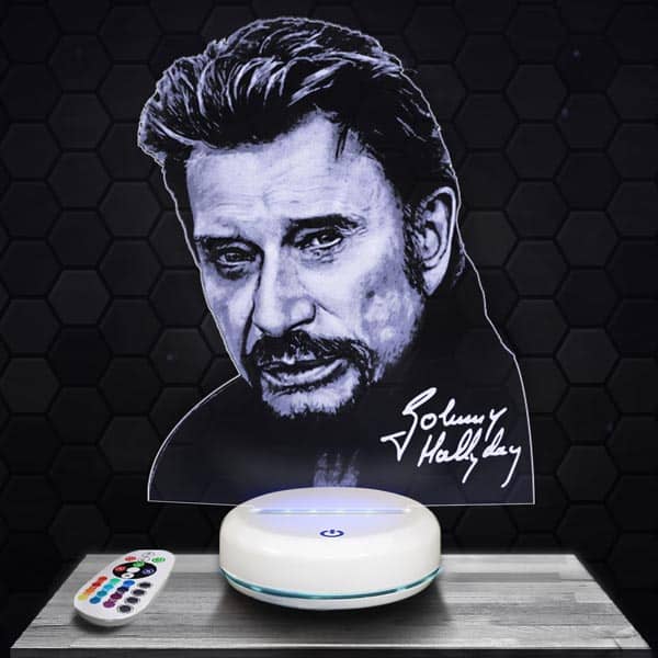 lampe-3d-johnny-hallyday-blanc-premium