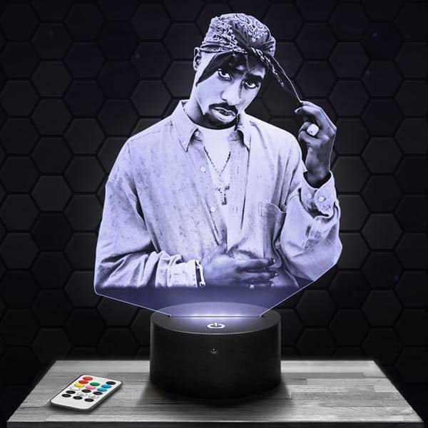 lampe-3d-tupac-rappeur Tupac