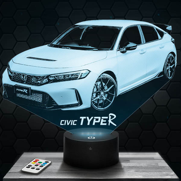 lampe-3d-voiture-honda-civic-type-r-600
