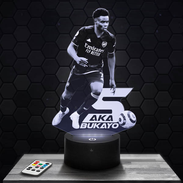 lampe-3d-bukayo-saka-football-600