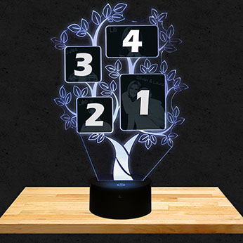 Lampe Personnalisée Arbre 4 photos
