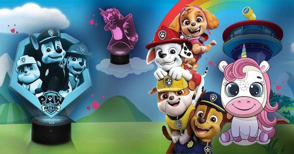 Lampes 3D Jeunesse Pat Patrouille