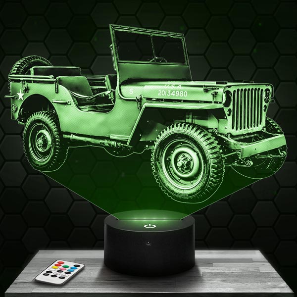 lampe-3d-jeep-seconde-guerre-mondiale